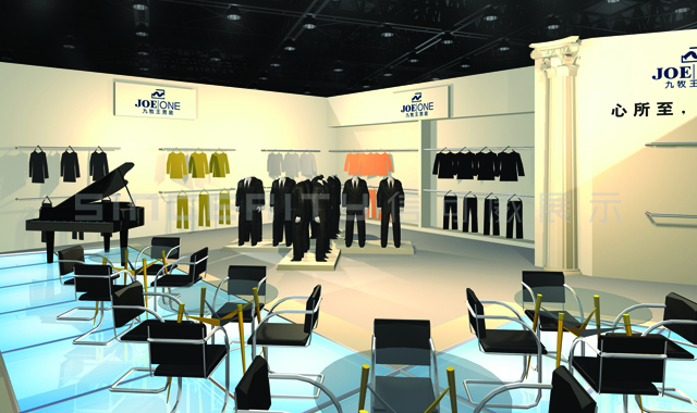 九牧王服裝展臺設(shè)計效果圖 九牧王服裝展臺設(shè)計效果圖