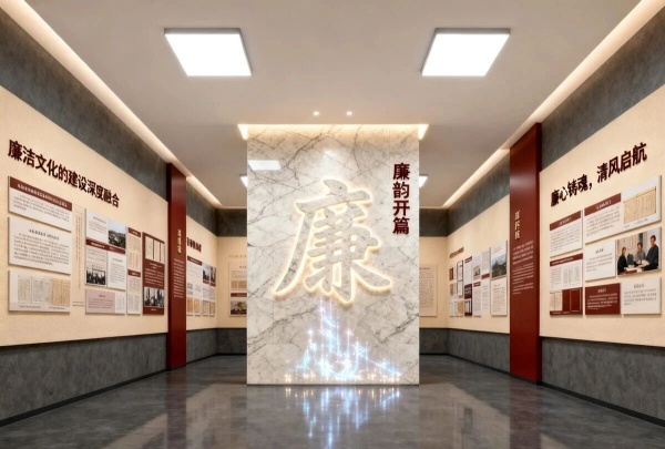 廉潔文化展廳怎么建？這套 “沉浸式 + 互動感”設計方案太贊了！