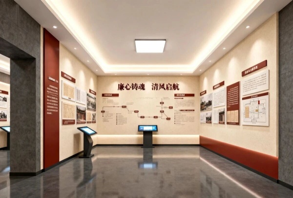 廉潔文化展廳怎么建？這套 “沉浸式 + 互動感”設計方案太贊了！