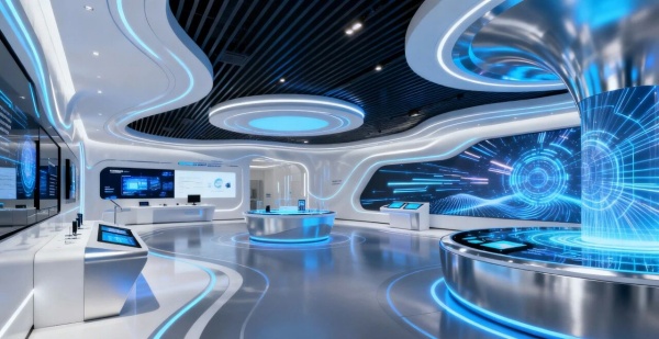 智能硬件企業展廳設計怎么做才能凸顯科技先鋒感？