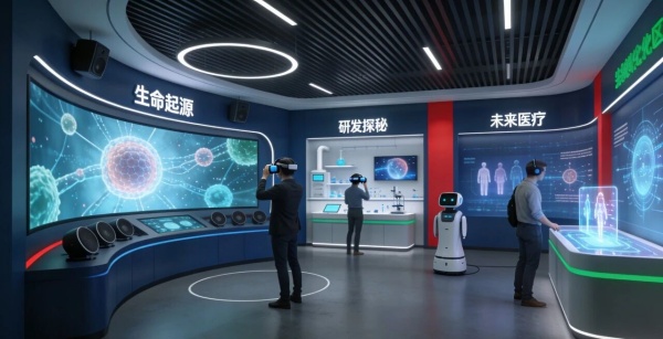 生物醫藥企業展廳設計怎么做才能凸顯專業權威？